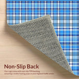 Sleek Pastel Tartan Texture(Blue)