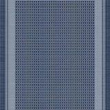 Ultra Soft Area Rug, Non Slip, Stain Resistant, Washable Area Rugs for Living Room, Bedroom, Contemporary Navy Square Motif(Blue)