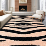 Ultra Soft Area Rug, Non Slip, Stain Resistant, Washable Area Rugs for Living Room, Bedroom, Animal Print Narrow Hallway Rug Charcoal Pastel Tones(Pink)
