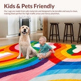 Colorful Contemporary Patterned Mat(Red)