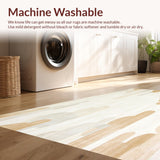 Ultra Soft Area Rug, Non Slip, Stain Resistant, Washable Area Rugs for Living Room, Bedroom, Boho Chic Beige Cloud(Beige)