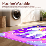 Ultra Soft Area Rug, Non Slip, Stain Resistant, Washable Area Rugs for Living Room, Bedroom, Joyful Celestial Patterns with Stars(White)