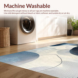 Ultra Soft Area Rug, Non Slip, Stain Resistant, Washable Area Rugs for Living Room, Bedroom, Cozy Plush Bubble Arrangement(Gray)