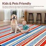 Cheerful Cartoonish Bathroom Art(Blue)