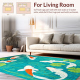 Artistic Nature Themed Indoor Mat(Blue)