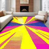 Ultra Soft Area Rug, Non Slip, Stain Resistant, Washable Area Rugs for Living Room, Bedroom, Sophisticated Abstract Blended Hues(Yellow)