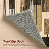 Ultra Soft Area Rug, Non Slip, Stain Resistant, Washable Area Rugs for Living Room, Bedroom, Chic Neutral Earthy Aesthetic(Beige)