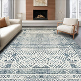 Contemporary Earth Tones Geometry(Blue)