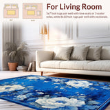 Luxurious Ornate Floral Design(Blue)