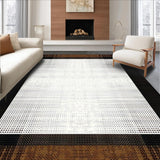 Ultra Soft Area Rug, Non Slip, Stain Resistant, Washable Area Rugs for Living Room, Bedroom, Artful Abstract Cowhide Influence(Brown)