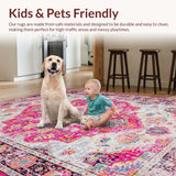 Chic Distressed Ogee Design(Pink)