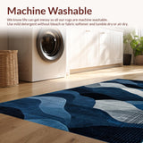 Chic Oceanic Flowing Design Element(Blue)