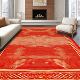 Funky Low Pile Southwestern Charm(Red)