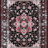 Modern Elegant Floral Geometry(Black)