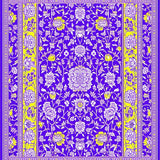 Ultra Soft Area Rug, Non Slip, Stain Resistant, Washable Area Rugs for Living Room, Bedroom, Whimsical Floral Patterned Mat(Purple)