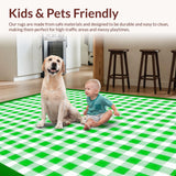 Fresh Earthy Green Tiled Design(Green)