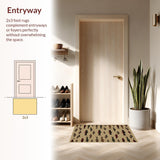 Ultra Soft Area Rug, Non Slip, Stain Resistant, Washable Area Rugs for Living Room, Bedroom, Cozy Nature-Themed Braided Style(Beige)