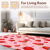 Lively Whimsical Botanical Print(Pink)