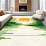 Lively Abstract Waveform Aesthetic(Green)