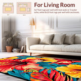 Bold Multicolored Geometric Design(Red)