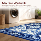 Traditional White Porcelain Floral Design(Blue)