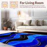 Bold Abstract Texture Harmony(Blue)