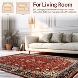 Luxe Earthy Hues with Medallion(Red)