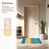 Eclectic Rainbow Geometric Fusion(Blue)