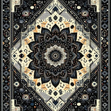 Contemporary Shag Tassel Accent(Black)