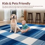 Contemporary Space Dyed Plaid Visual(Blue)