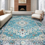 Blue Floral Tapestry(Blue)