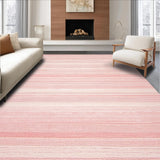 Ultra Soft Area Rug, Non Slip, Stain Resistant, Washable Area Rugs for Living Room, Bedroom, Artistic Blush Tasseled Design(Pink)