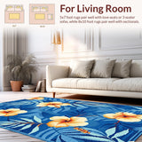 Bright Tropical Oasis Print(Blue)