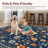 Whimsical Colorful Blooming Design(Blue)