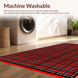 Elegant Geometric Checkers Motif(Red)