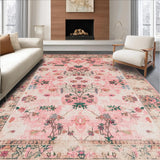 Charming Pastel Botanical Motif(Pink)