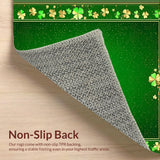 Lively Earthy Green Patterned Decor(Green)