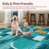 Contemporary Vibrant Tiled Design(Blue)