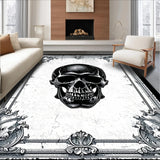 Ultra Soft Area Rug, Non Slip, Stain Resistant, Washable Area Rugs for Living Room, Bedroom, Shadowy Elegant Pattern Display(Black)