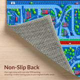 Vibrant Cityscape Road Map(Blue)