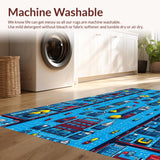 Colorful Roads and Buildings Artistry(Blue)