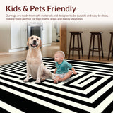 Elegant Geometric Patterned Accent(White)