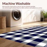 Rustic Coastal Blue Checkered Style(Blue)