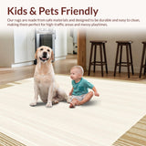 Creamy Tan with Subtle Linear Texture and Solid Warm Shade(Beige)