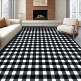 Elegant Monochrome Plaid Aesthetic(Black)