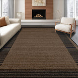 Ultra Soft Area Rug, Non Slip, Stain Resistant, Washable Area Rugs for Living Room, Bedroom, Elegant Shaggy Hide Design(Brown)
