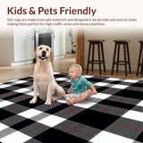 Contemporary Earth Tone Plaid Charm(Black)