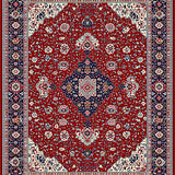 Chic Lattice Floral Composition(Red)