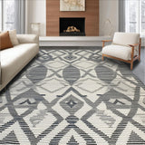 Chic High Low Trellis Design(Gray)