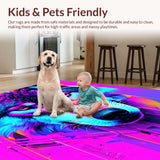 Bold Iridescent Wildlife Imagery(Blue)